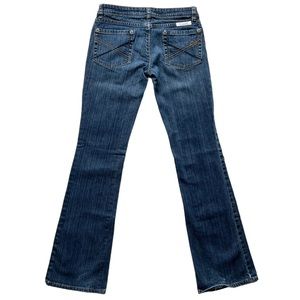Fox Denim Dark Wash Low Waist Flare Jeans